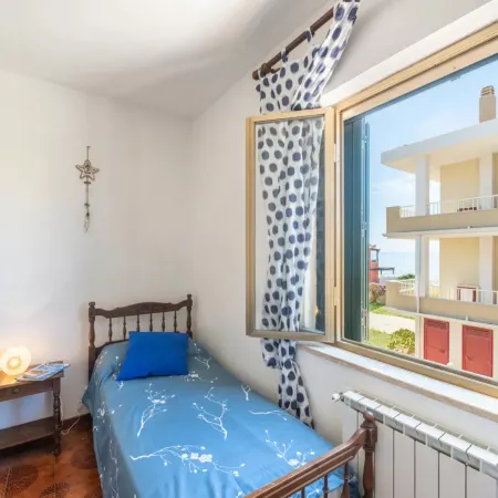 Large seaside apartment with patio in Lu Bagnu