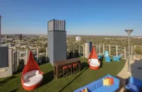 Rooftop pool highrise views