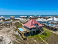 Pool! DOCK! Two Master Bedrooms. Private & public beach access. Sleeps 12 - 4-Star