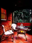 Beautiful wooden villa in a charming place surrounded by nature.