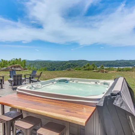 Stunning Hilham Home w/ Hot Tub, Views & Fire Pit!