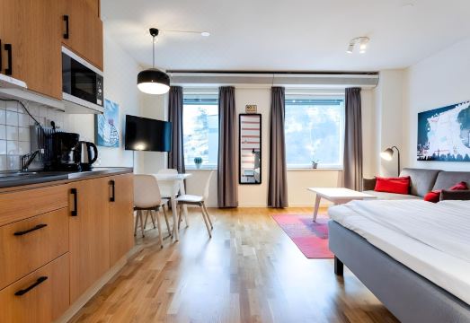 아파트디렉트 함마르비 허스타드의 주방 시설