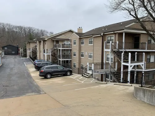 Three bedroom, three bath upper floor unit with great views!