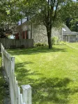 Historic stone farmhouse with rail trail and river access