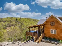 Log Home with Amazing Views of MT. Mitchell/Fireplace /Hot Tub/Pet Friendly Hotels in Broad River
