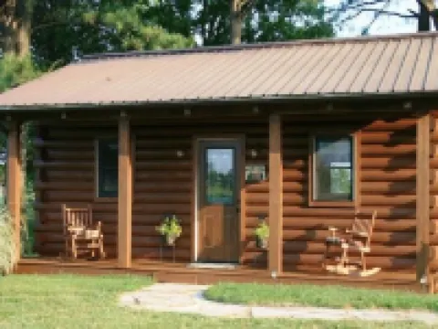 Rest, Relax and Renew. Our log cabin experience awaits your arrival. Hotels in Stokes