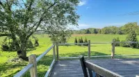 Farmhouse at the foot of the Blue Ridge Mountains
