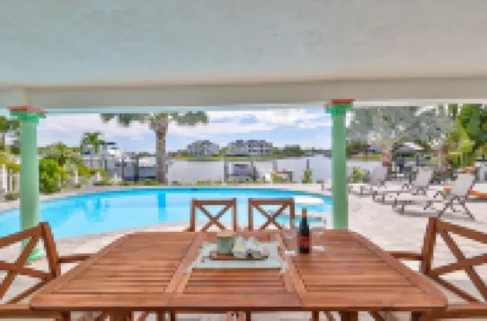Spacious waterfront home in Apollo Beach w/ private swimming pool and boat dock.