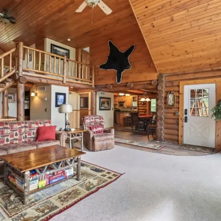 Log Cabin on Lake on 3 Acres of Total Seclusion