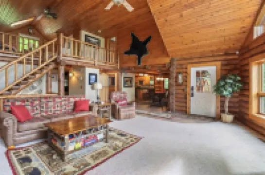 Log Cabin on Lake on 3 Acres of Total Seclusion