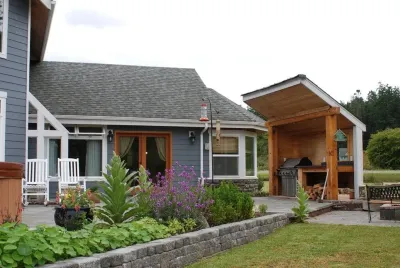 Luxury Lodge Style Custom Home on Private Oceanfront Lagoon Acreage.