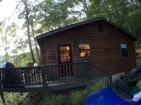 Enjoy the beautiful view of the mountains in your private hot tub!  Pet friendly