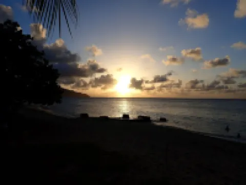 Minutes Walk to Cane Bay Beach- Porch Mountain Views, Sea from the backyard