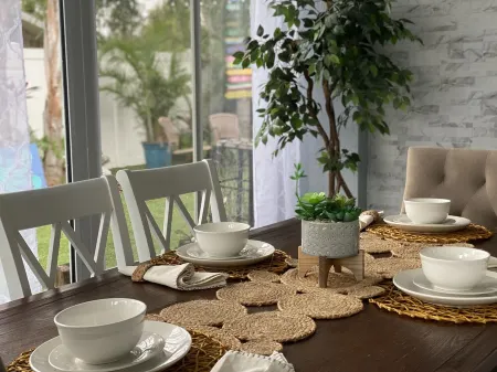 Oasis backyard Pool with hot tub close to the beach and IMG