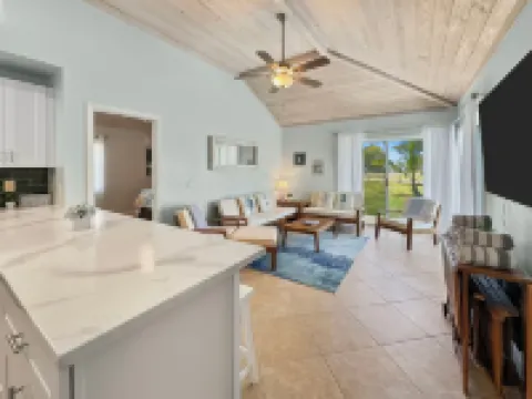 Golf Cart Included, Abaco Villa, Treasure Cay, Bahamas, 100 yards from beach