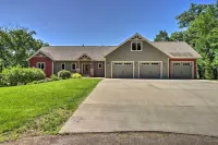 Dock, Hot Tub & Game Room: Luxe Lake Latoka Home - parking