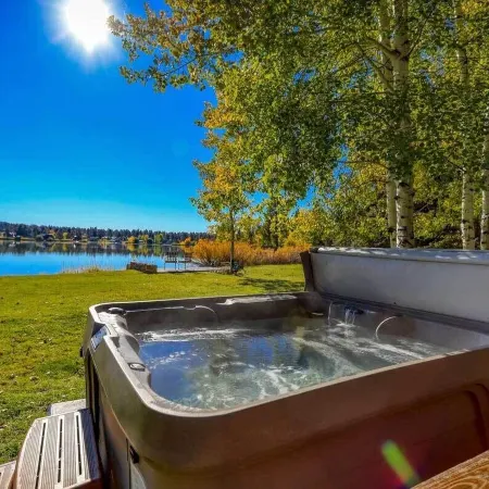 Pagosa Lakefront Home w/ Hot Tub, A/C, & Canoe!