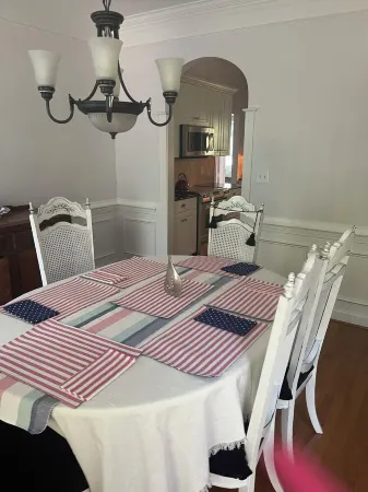 Luxury 5-bedroom house in Cedar Point with AC, WiFi, hotub, private yard & more!