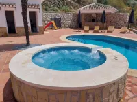 Andalusian detached villa with pool, sea & mountain views, and stunning sunsets