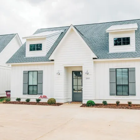 Stark Landing is a brand new modern home located in the heart of Starkville!