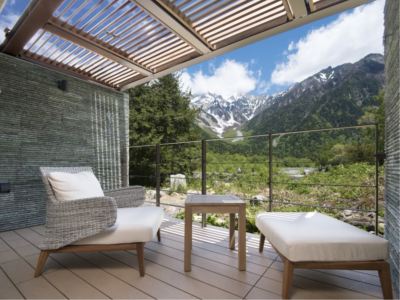 ツインルーム(テラス)(本館) 上高地 ホテル白樺荘の写真