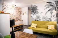 Superb apartment (3pers) air-conditioned, quiet, ideal location in town center