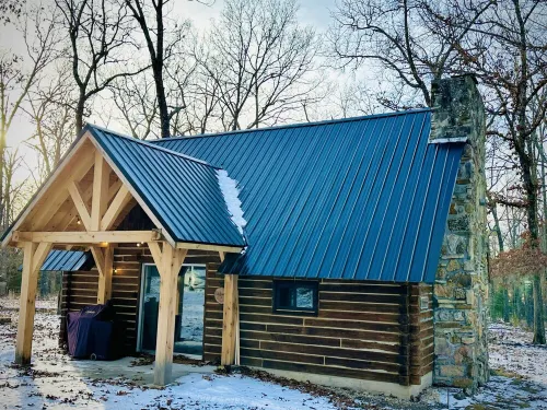 Tranquil Log Cabin adjacent to Mark Twain National Forest + minutes to the river