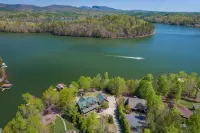 Easy Lakefront Access w/Dock, Firepit, & Mtn Views for Family Fun!