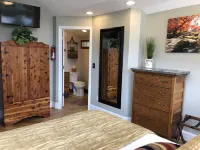 Romantic , 5 miles to downtown Asheville, Private, Hot Tub, Fireplace, Fenced