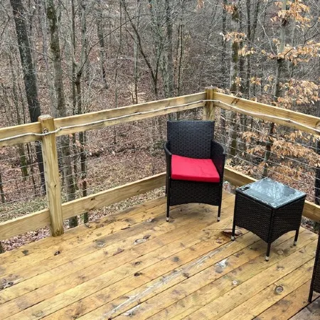 Gray Yurt in Hocking