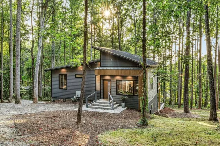 Lamplighter House - Hot Tub, Firepit, Sauna & Games 15-min from Asheville, NC