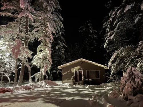 Escape to your own cabin with a private dock on the Petenwell Flowage.
