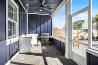 8 Bedrooms / 8.5 Baths / Sleeps 22 / Pool / 7 Parking Spots / Walk to the Beach!