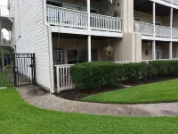 Lakeside condo on Clear Lake with marina.