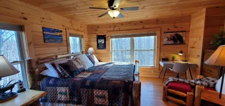 Private Cabin, Mountain View, Fireplace, Jetted Tub, Game Room, EV Charger