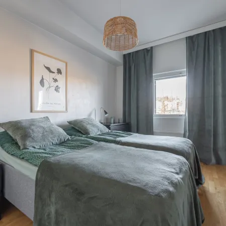Homelike 1BR Apt. with Sauna & Parking
