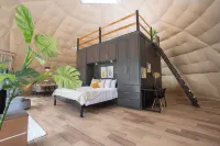 2-story Dome with pool, near Playa Organos beach, Isla Tortuga & Bioluminescence