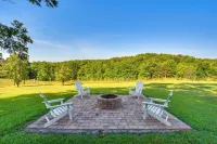 Home w/ Fire Pit on 27 Acres in Walhalla! - parking