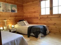 Beautiful wooden villa in a charming place surrounded by nature.