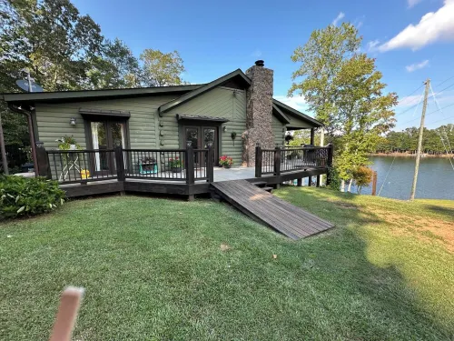 Cozy Lake Wedowee Home with Private Dock, 2 slips and 100 ft of lake frontage