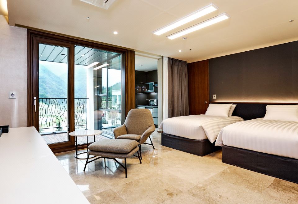 Pine Forest Jeongseon Alpine Resort Over view