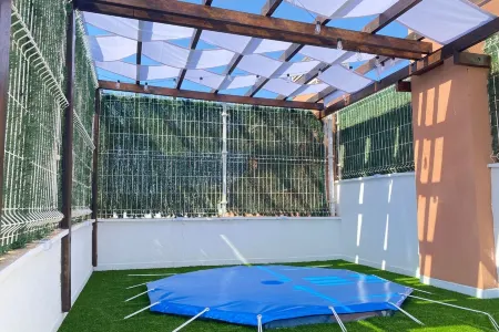 Penthouse with pool and parking – Only 300 meters from the beach!