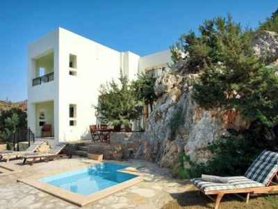 Villa Ares with Private Pool and a Spectacular Seaview 150m from the Beach