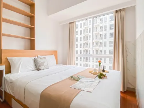 White Style 2BR at Tokyo Riverside PIK 2 Apartment near Tokyo HUB By Travelio