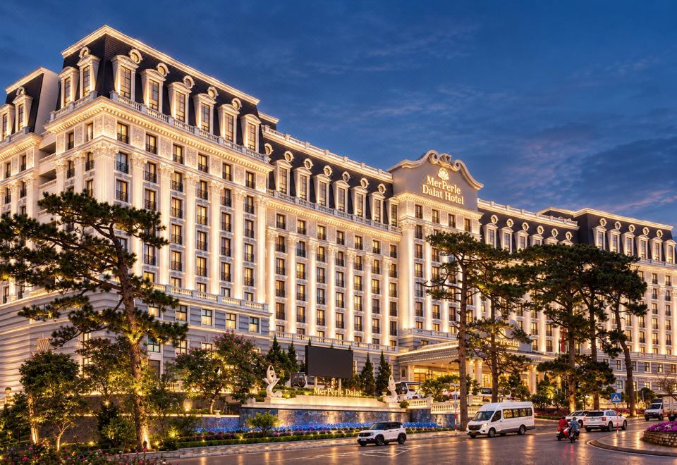 MerPerle Dalat Hotel neoclassical palace architecture on Hung Vuong hill