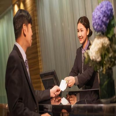 フロントデスク パーク ホテル 香港の写真