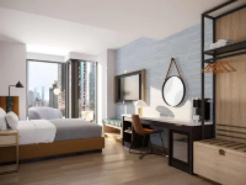 เทมโป บายฮิลตัน นิวยอร์ก ไทม์สแควร์ โรงแรมใกล้จุดชมวิวท็อปออฟเดอะร็อค