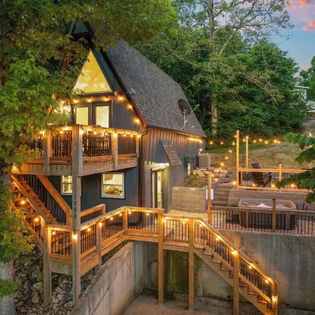 Views! Lux A-Frame w/ Private Hot Tub and Fire Pit. King Beds!