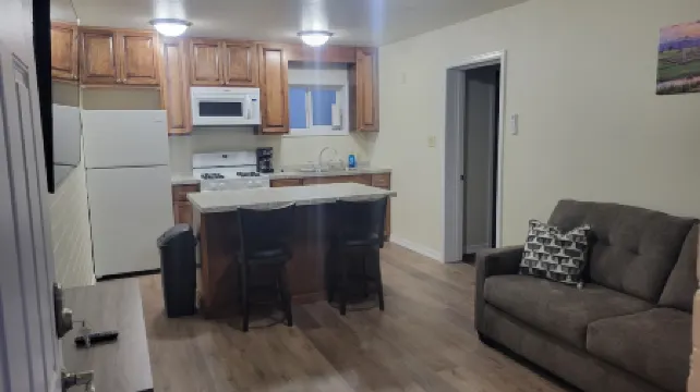 1 bedroom .75 bathroom apartment, newly renovated, located on main street!