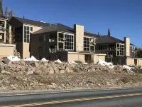 FRONT AND CENTER for 8! PANORAMIC VIEWS! Wall of windows facing slopes! GARAGE!